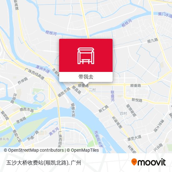 五沙大桥收费站(顺凯北路)地图