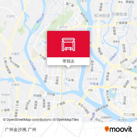 广州金沙洲地图