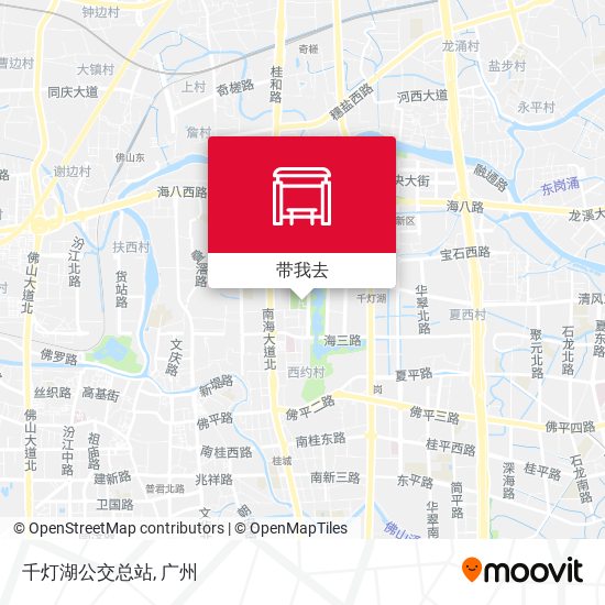 千灯湖公交总站地图