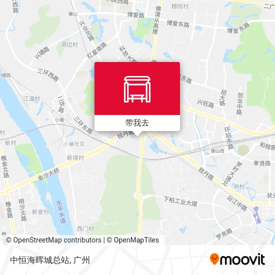 中恒海晖城总站地图