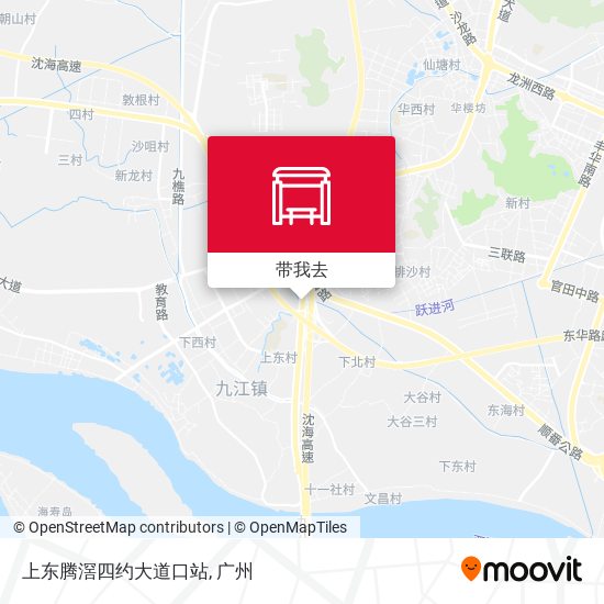 上东腾滘四约大道口站地图