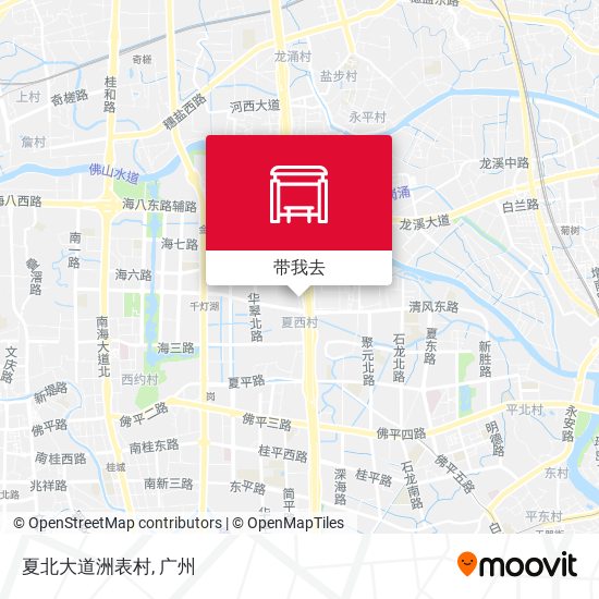 夏北大道洲表村地图