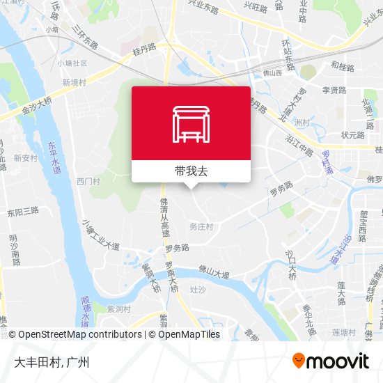 大丰田村地图