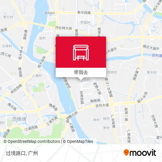 过境路口地图