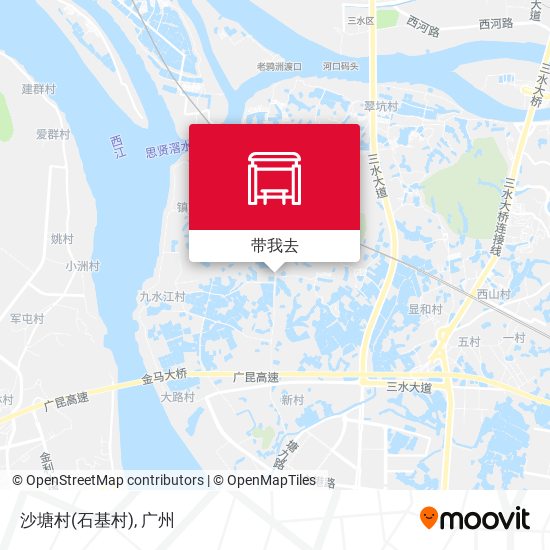 沙塘村(石基村)地图