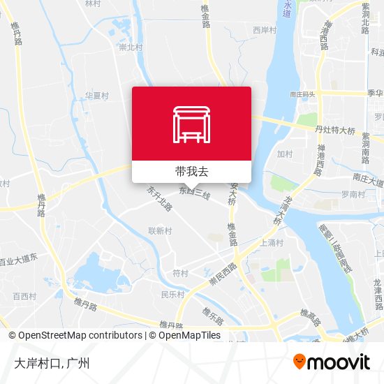 大岸村口地图