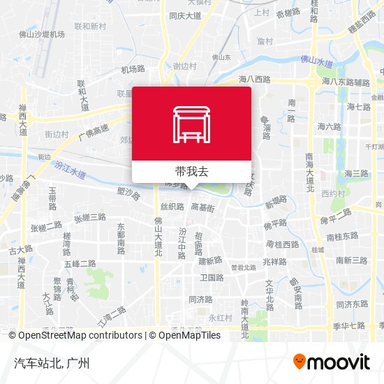 汽车站北地图