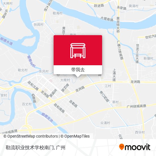 勒流职业技术学校南门地图