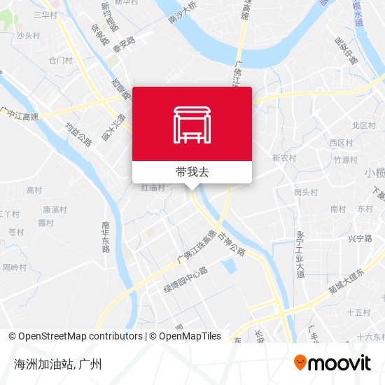 海洲加油站地图