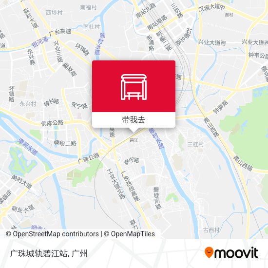 广珠城轨碧江站地图