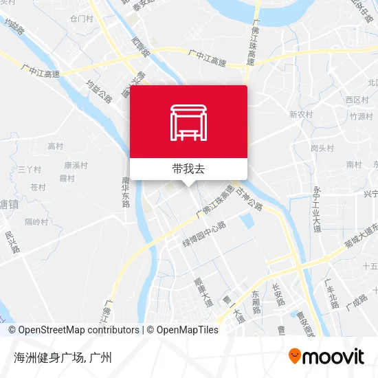 海洲健身广场地图