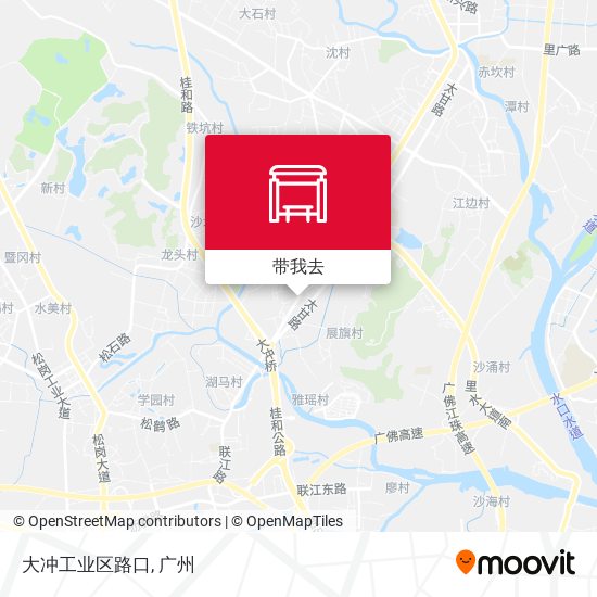 大冲工业区路口地图