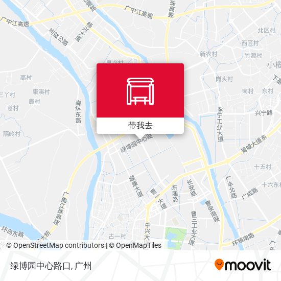 绿博园中心路口地图