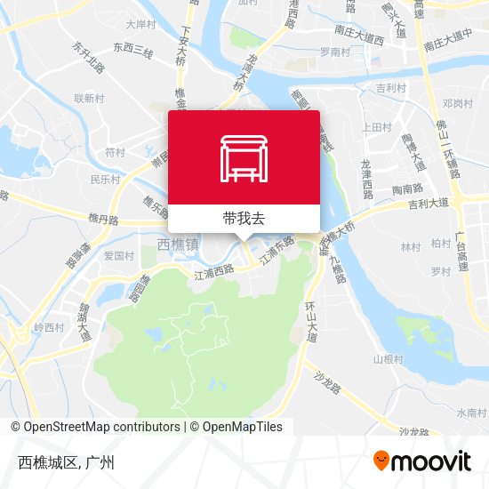 西樵城区地图