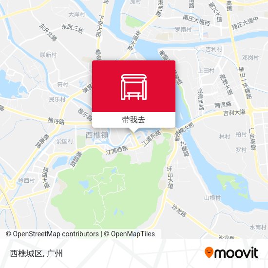 西樵城区地图