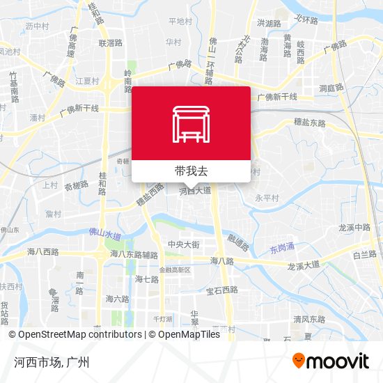 河西市场地图