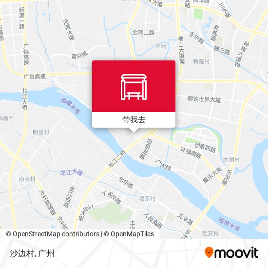 沙边村地图