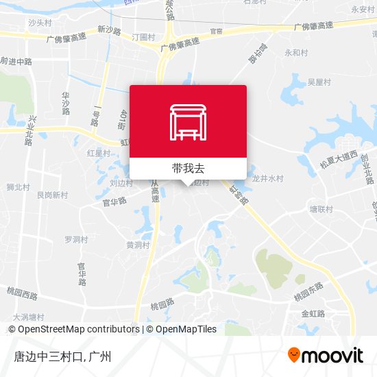 唐边中三村口地图