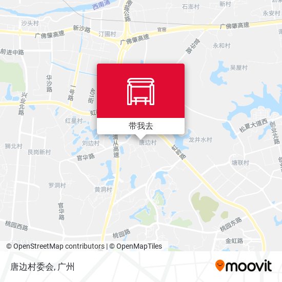 唐边村委会地图