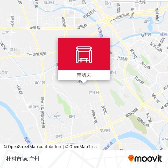 杜村市场地图