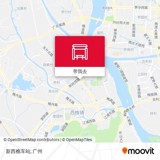 新西樵车站地图