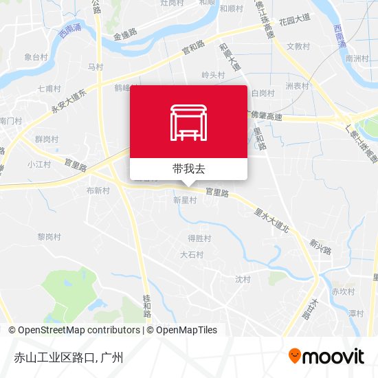 赤山工业区路口地图