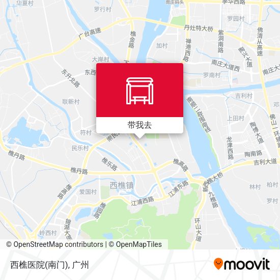 西樵医院(南门)地图