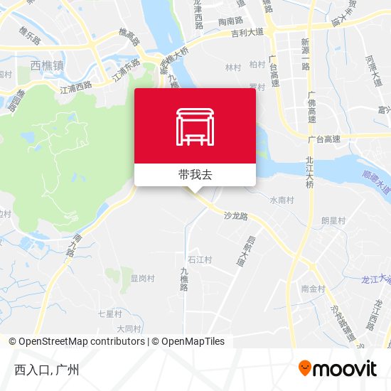西入口地图