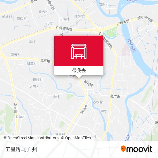 五星路口地图