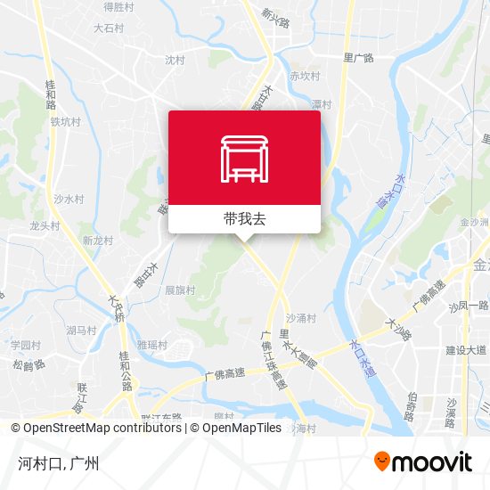河村口地图