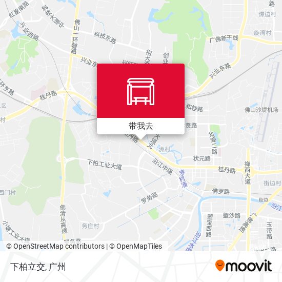 下柏立交地图