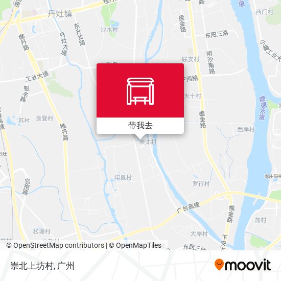 崇北上坊村地图