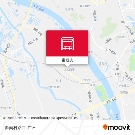 向南村路口地图