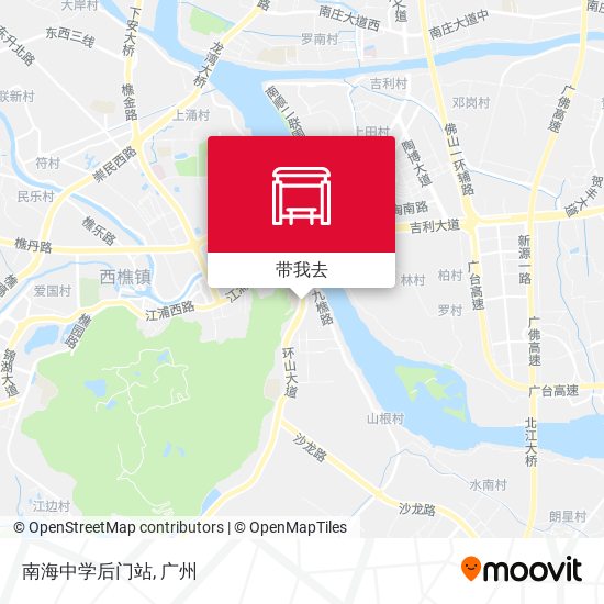 南海中学后门站地图
