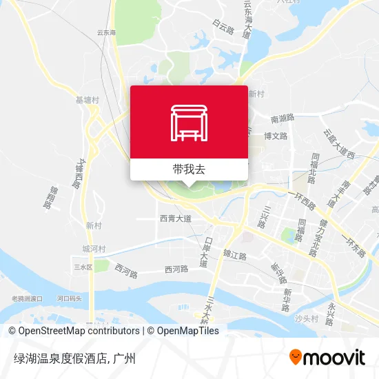 绿湖温泉度假酒店地图