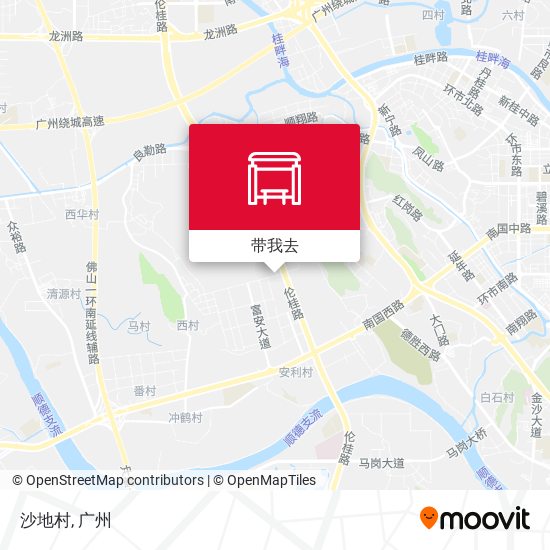 沙地村地图