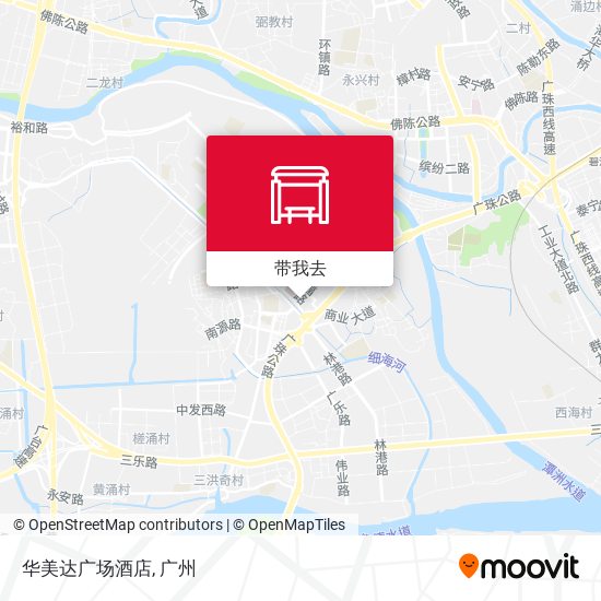华美达广场酒店地图