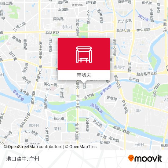 港口路中地图