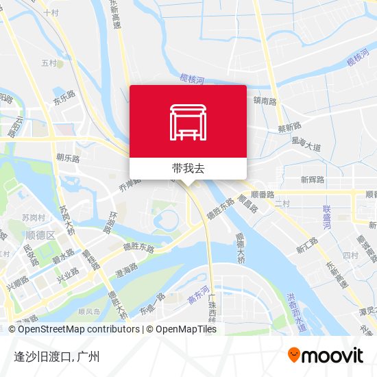 逢沙旧渡口地图