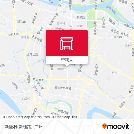 新隆村(新桂路)地图