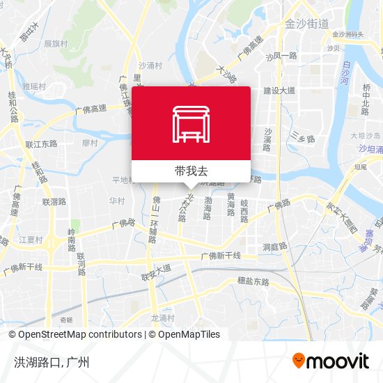 洪湖路口地图