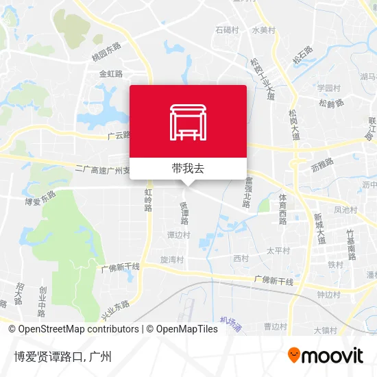 博爱贤谭路口地图