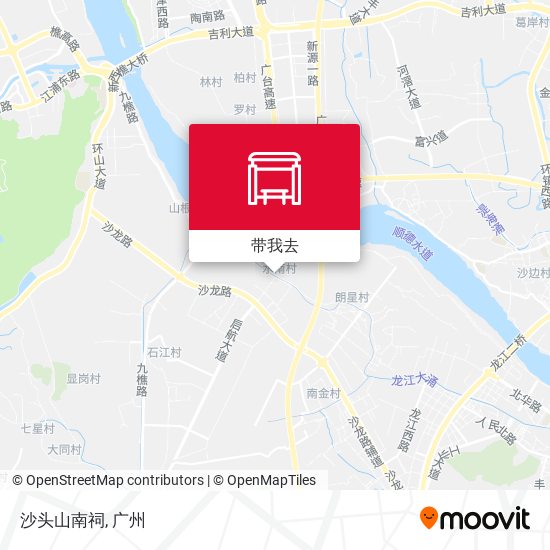 沙头山南祠地图
