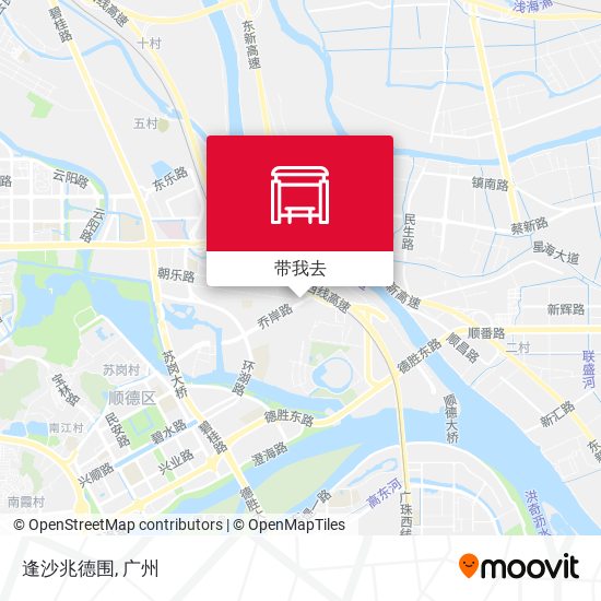 逢沙兆德围地图