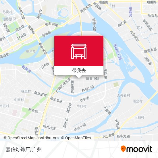 嘉信灯饰厂地图