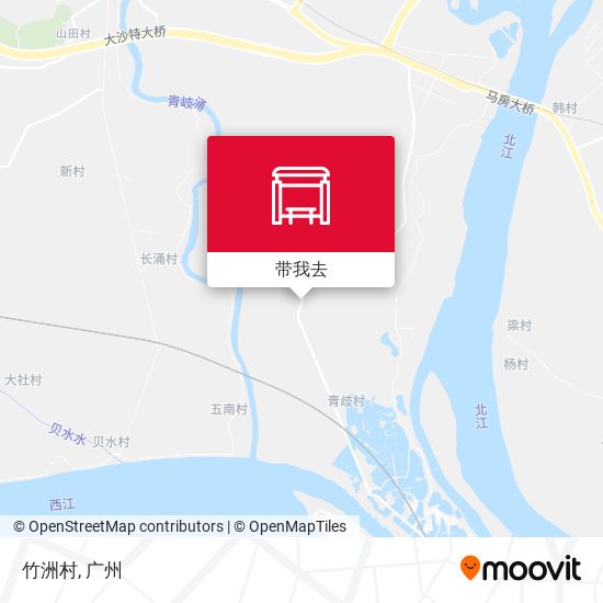 竹洲村地图