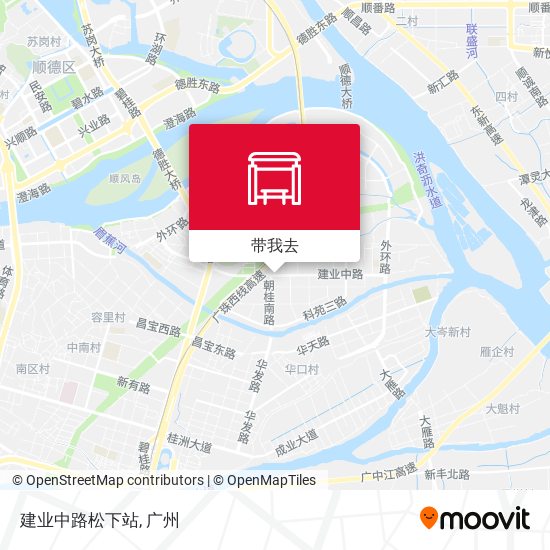 建业中路松下站地图