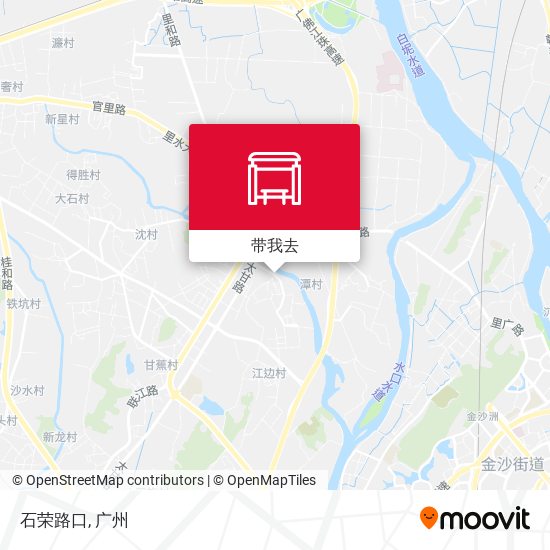 石荣路口地图