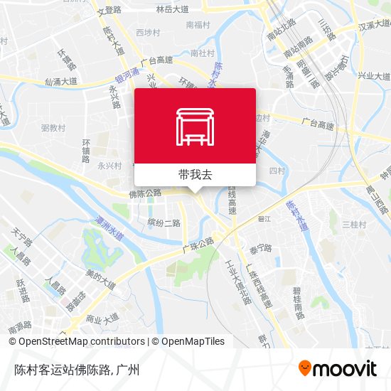 陈村客运站佛陈路地图
