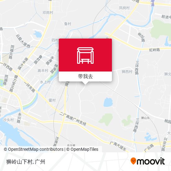 狮岭山下村地图